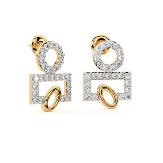 Eitan Round Diamond Stud Earrings