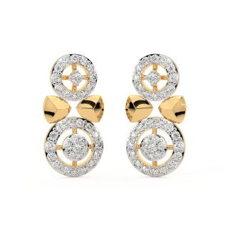 Galice Round Diamond Stud Earrings