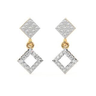 Josey Round Diamond Earrings