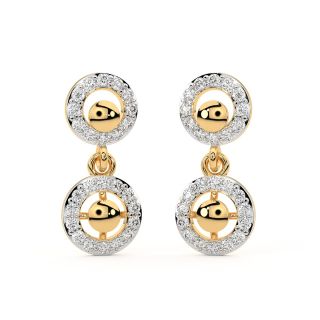 Josiah Round Diamond Earrings