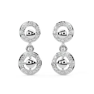 Josiah Round Diamond Earrings