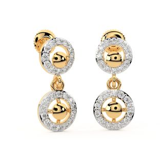 Josiah Round Diamond Earrings