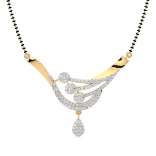 Diamond Mangalsutra Design For Her