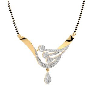 Diamond Mangalsutra Design For Her