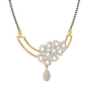 Gold Diamond Mangalsutra Design