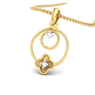 Laure Round Diamond Office Wear Pendant