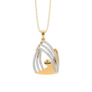 Falon Round Diamond Office Wear Pendant