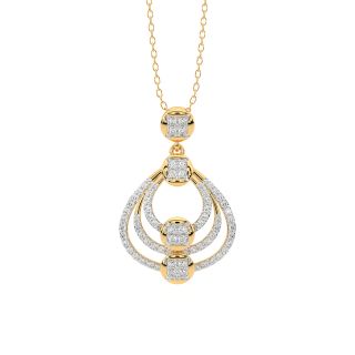 Keri Round Diamond Office Wear Pendant