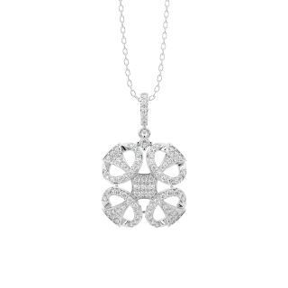 Lily Round Diamond Office Wear Pendant