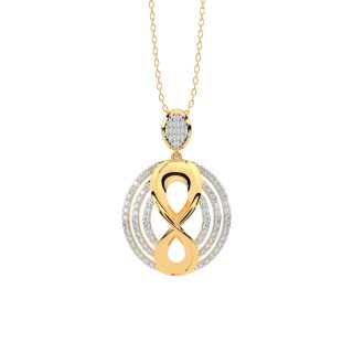 Maurya Round Diamond Office Wear Pendant