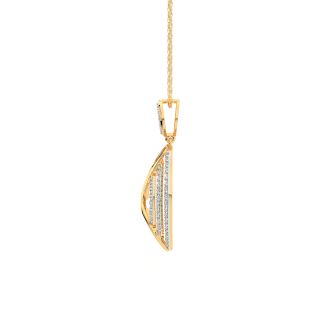 Maurya Round Diamond Office Wear Pendant