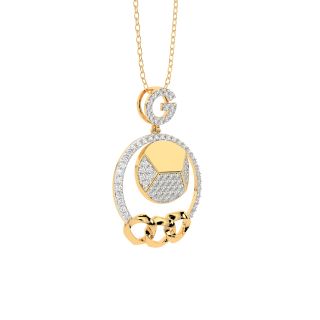 Morain	Round Diamond Office Wear Pendant