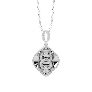 Piran Round Diamond Office Wear Pendant