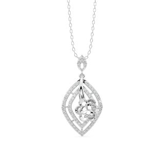 Teige Round Diamond Office Wear Pendant