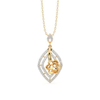 Teige Round Diamond Office Wear Pendant