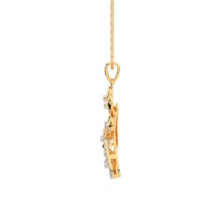 Payton Round Diamond Office Wear Pendant