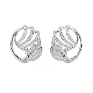 Estes Round Diamond Stud Earrings