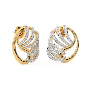 Estes Round Diamond Stud Earrings