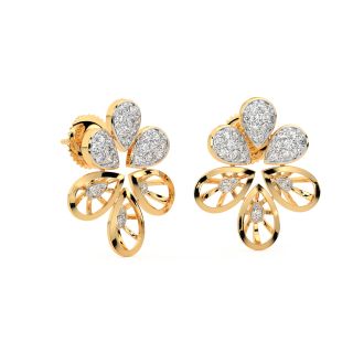 Connie Round Diamond Stud Earrings