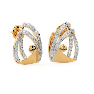 Guilie Round Diamond Stud Earrings