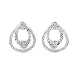 Helen Round Diamond Stud Earrings