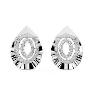 Gracie Round Diamond Stud Earrings