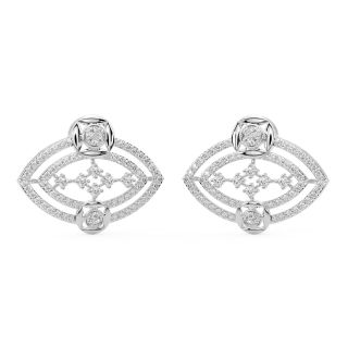 Karina Round Diamond Stud Earrings