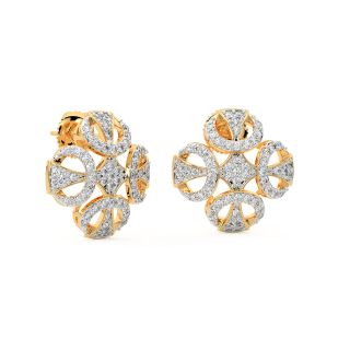 Kath Round Diamond Stud Earrings