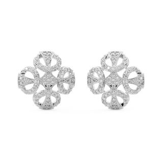 Kath Round Diamond Stud Earrings