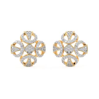 Kath Round Diamond Stud Earrings