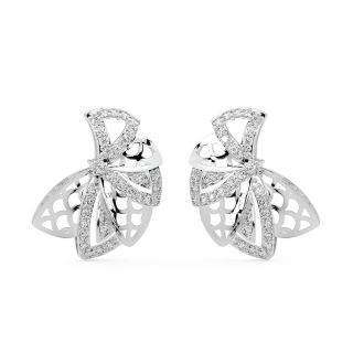 Lettie Round Diamond Stud Earrings