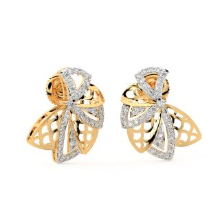 Lettie Round Diamond Stud Earrings