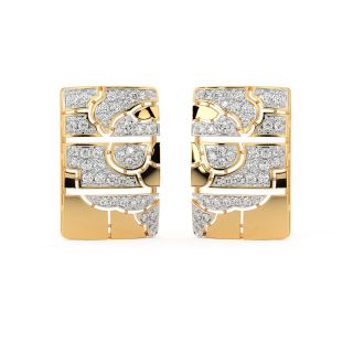 Martina Round Diamond Stud Earrings