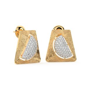 Patsy Round Diamond Stud Earrings