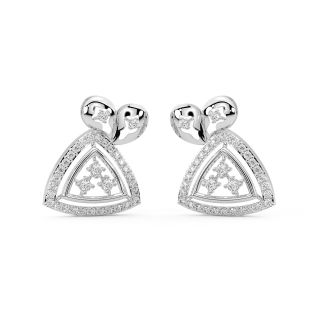 Dema Round Diamond Stud Earrings