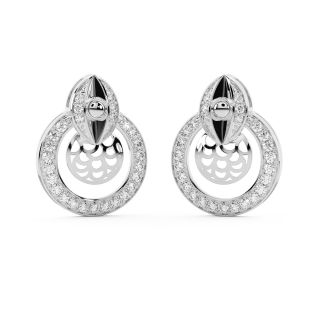 Dembe Round Diamond Stud Earrings