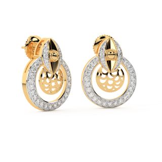 Dembe Round Diamond Stud Earrings