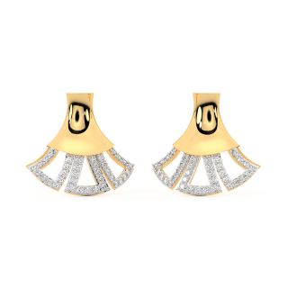 Aika Round Diamond Stud Earrings