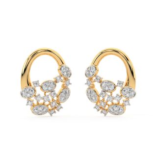 Clarice Round Diamond Stud Earrings