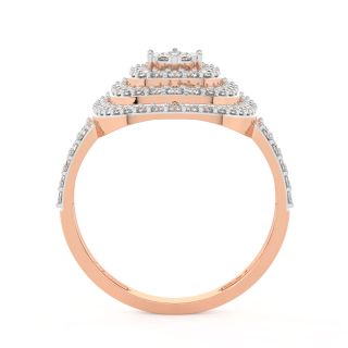 Ovary Round Diamond Ring