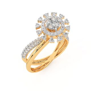 Zakira Round Diamond Engagement Ring