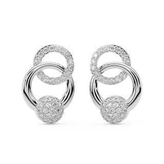 Edana Round Diamond Stud Earrings