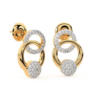 Edana Round Diamond Stud Earrings