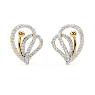 Jenny Round Diamond Stud Earrings