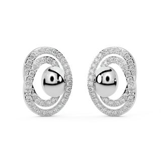 Gwen Round Diamond Stud Earrings