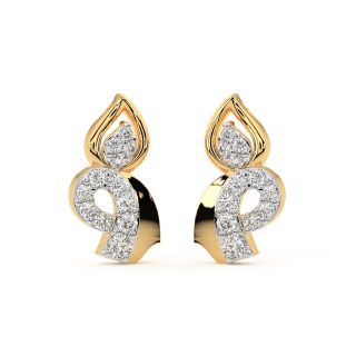 Jennyfer Round Diamond Stud Earrings