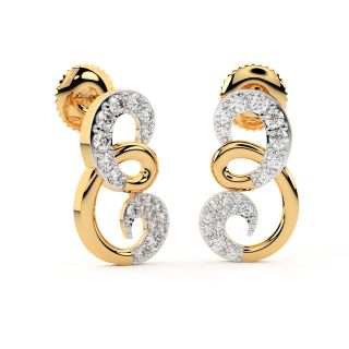 Neale Round Diamond Stud Earrings