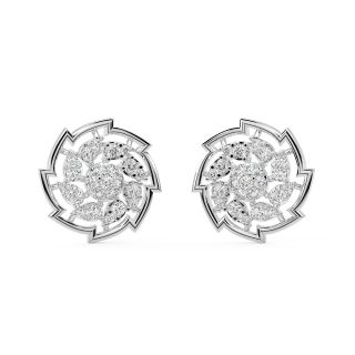 Oran Round Diamond Stud Earrings