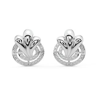 Nisien Round Diamond Stud Earrings