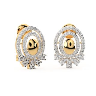 Aine Round Diamond Stud Earrings